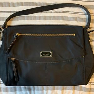 Kate Spade Minka Large Crossbody Nylon Bag, Black